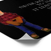 手を挙げないで ポスター (角)