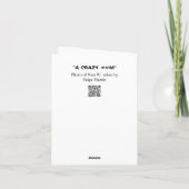 手を挙げもして考え世の中熱狂するだ カード (裏面)