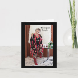 手を挙げもして考え世の中熱狂するだ カード