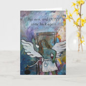 手を振って悪い人間関係カード カード (黄色い花)