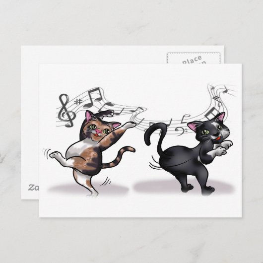 手を振って手を振る ポストカード (正面/裏面)