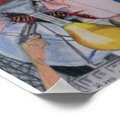 手を振らないが溺死するオリジナルアートポスター ポスター (角)