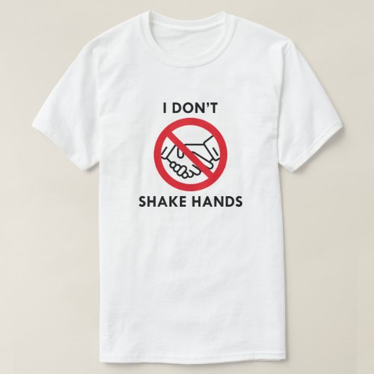 手を振らない Tシャツ (デザイン正面)