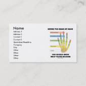 手を振る前にあなたは何が持っているか知る 名刺 (正面)