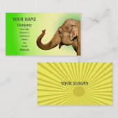 手を振る象 名刺 (正面/裏面)