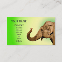 手を振る象 名刺