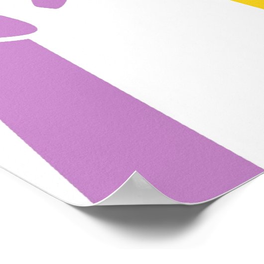 手を振る ポスター (角)