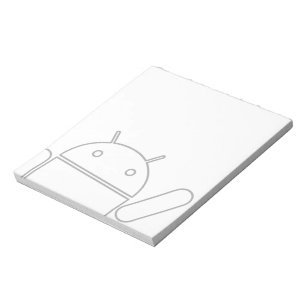 手を振るAndroidのメモ帳 ノートパッド