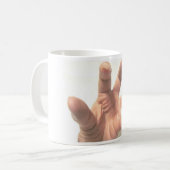 手を掴む コーヒーマグカップ (正面左)