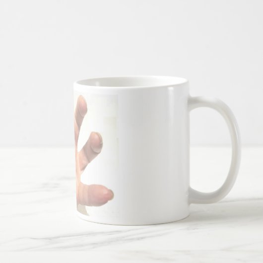 手を掴む コーヒーマグカップ (右)