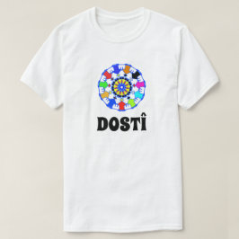 手を握っている友人の円。 友情 Tシャツ