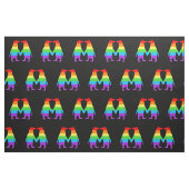 手を握っている虹のペンギン ファブリック (ファットクウォーター)