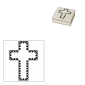 手を握り合うクロスアートスタンプ ラバースタンプ (押印)