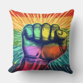 手を握り締めた クッション (正面)