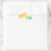 手を握り締める ラウンドシール (バッグ)