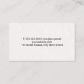 手を握り締める 名刺 (裏面)