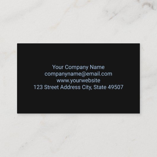 手を握り締める |炭素繊維パターン 名刺 (裏面)