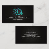 手を握り締める |炭素繊維パターン 名刺 (正面/裏面)