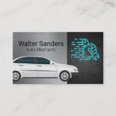 手を握り締める |自動整備士 名刺 (正面)