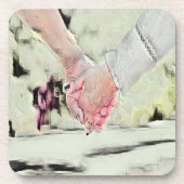 手を握ること コースター (正面)