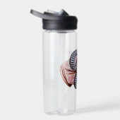 手を握るベビーヘビ爬虫類美術 ウォーターボトル (右面)