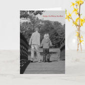 手を握る – Brother カード (黄色い花)