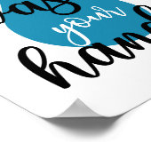 手を洗いなさい、バスルームのポスター ポスター (角)