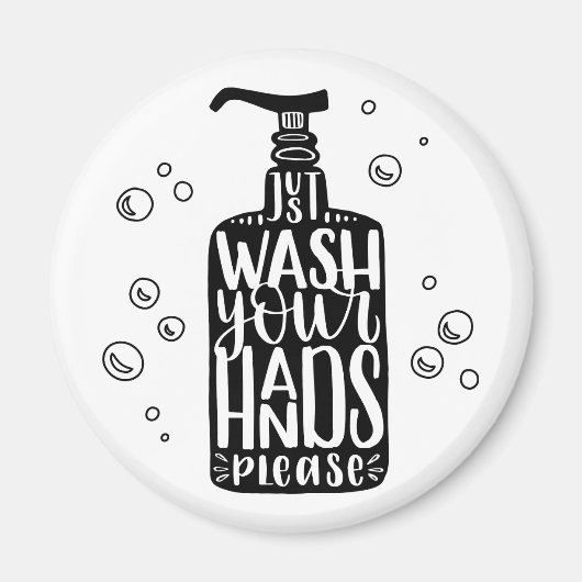 手を洗いなさい マグネット (正面)