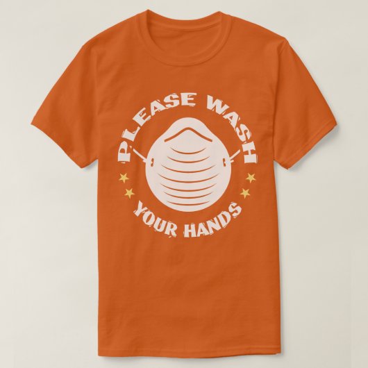手を洗いなさい Tシャツ (デザイン正面)