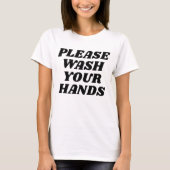 手を洗いなさい Tシャツ (正面)