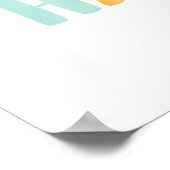 手を洗うキッズバカラフルスルーム ポスター (角)