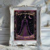 手を洗うタロットカードウィッチーバスルーム ポスター