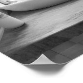 手を洗うハイランドカウバスルーム ポスター (角)