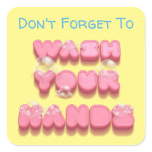 手を洗う石けんおもしろいの衛生安全注意