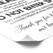 手を洗う薬用壊れやすい新生児標識 フォトプリント            (角)