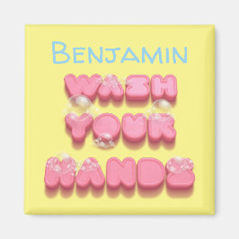 手を洗う衛生リマインダー マグネット