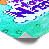 手を洗う2020バスルーム衛生看板 ポスター (角)