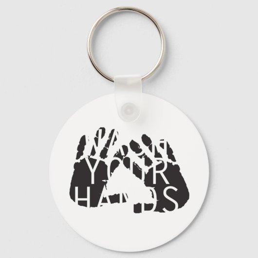 手を洗う キーホルダー (正面)