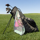 手を洗う ゴルフタオル (グリーン)