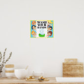 手を洗う ポスター (キッチン)