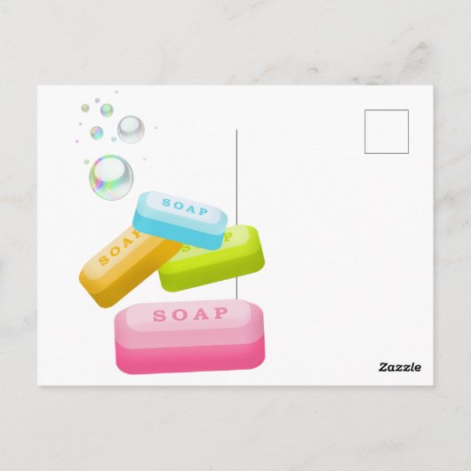 手を洗う ポストカード (裏面)