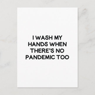 手を洗う ポストカード