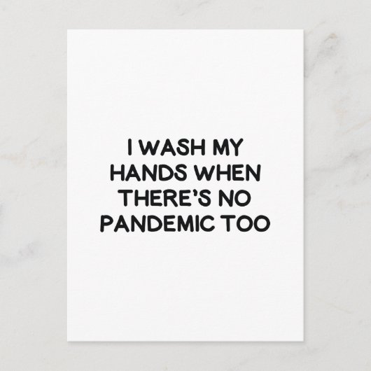 手を洗う ポストカード (正面)