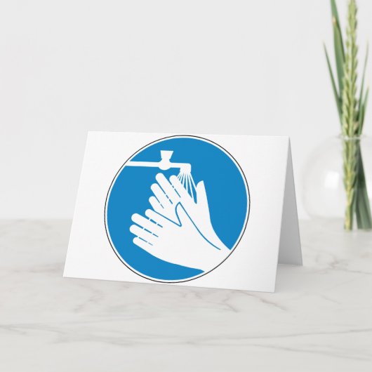 手を洗う（健康と安全） （衛生） カード (正面)