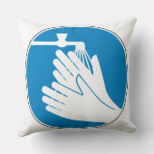 手を洗う（健康と安全） （衛生） クッション (裏面)