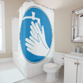 手を洗う（健康と安全） （衛生） シャワーカーテン (インサイチュ)