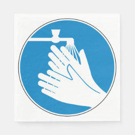 手を洗う（健康と安全） （衛生） スタンダードランチョンナプキン