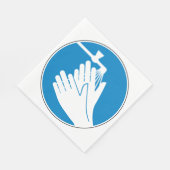 手を洗う（健康と安全） （衛生） スタンダードランチョンナプキン (角)