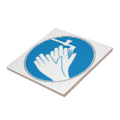 手を洗う(健康と安全) (衛生) タイル (側面)