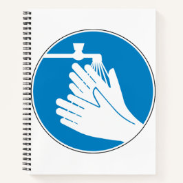 手を洗う（健康と安全） （衛生） ノートブック